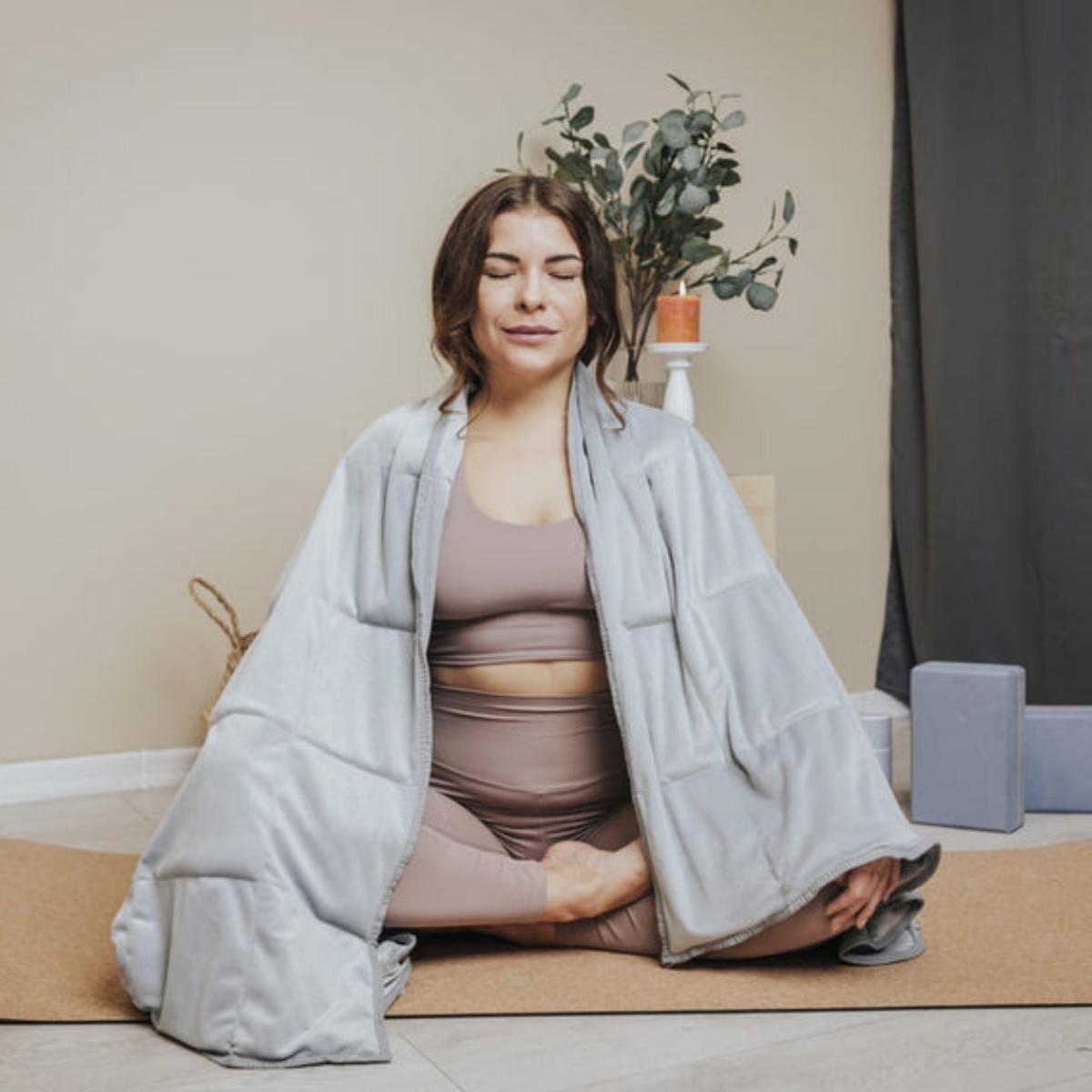 Yoga discount weighted blanket